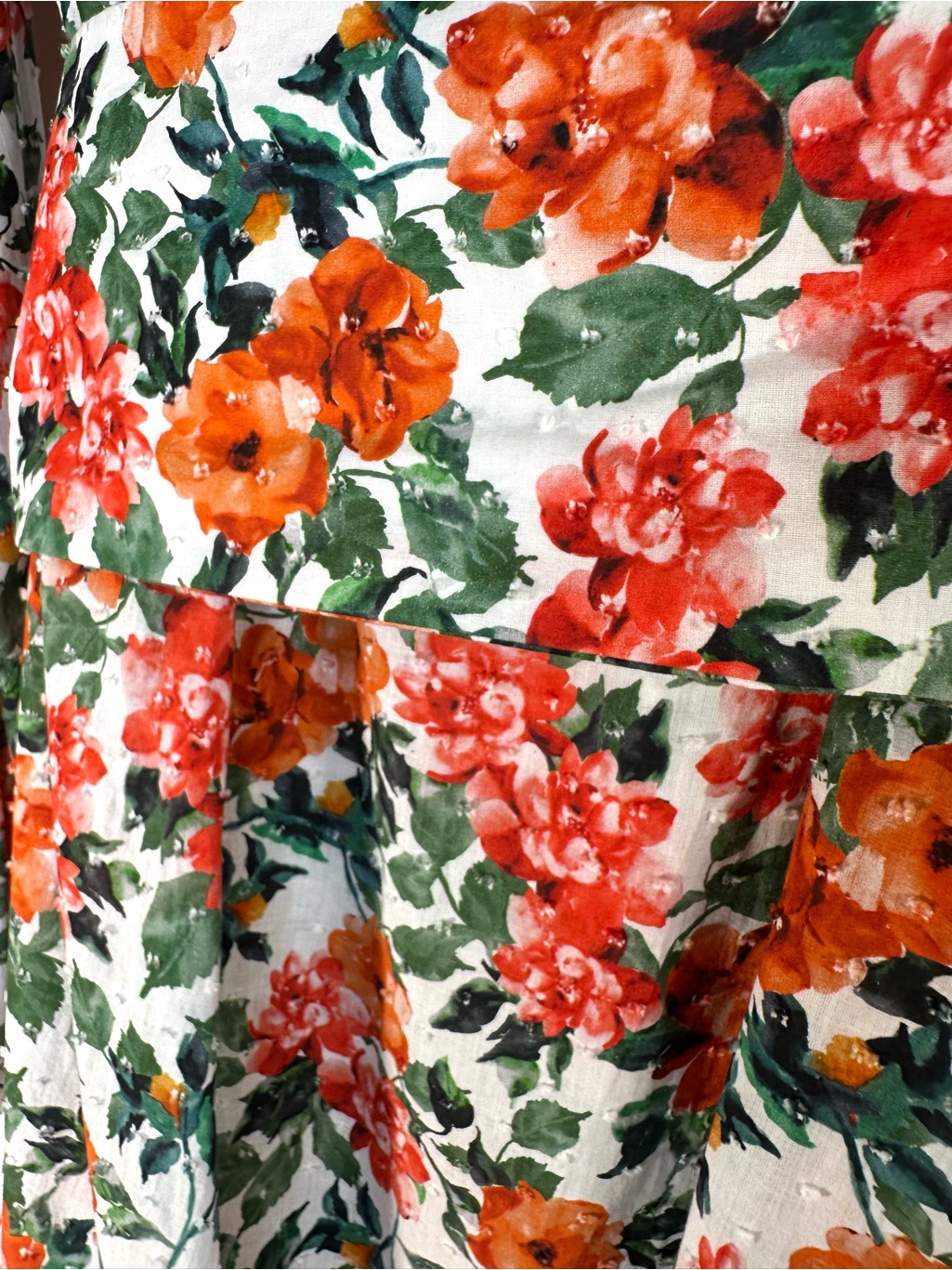Loud Bodies Floral Cotton Swiss Dot Midi Dress - Xxl - Cottagecore — image 7 of 8